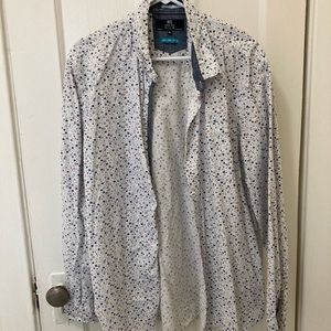 Floral pattern dress shirt